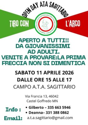 Open Day estivo tiro con l’arco Castel Goffredo